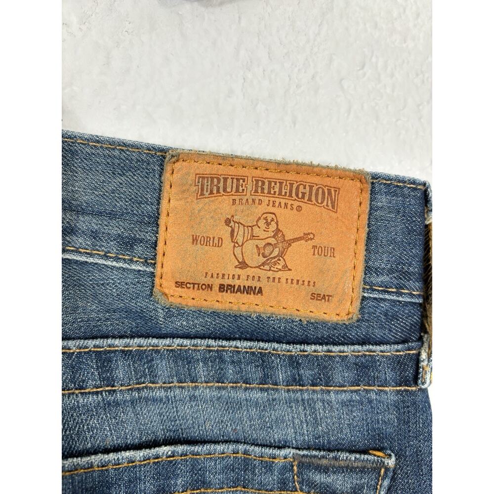 True Religion Jeans‎ Size 24 Denim Brianna Cotton Blue Low Rise Distressed - Picture 13 of 16